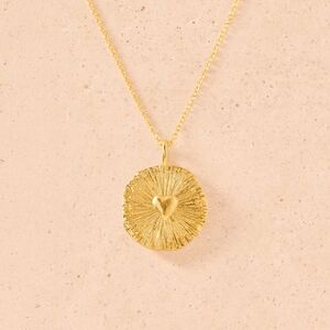 Agapée “Kara” Necklace – Gold Medallion – New in Box